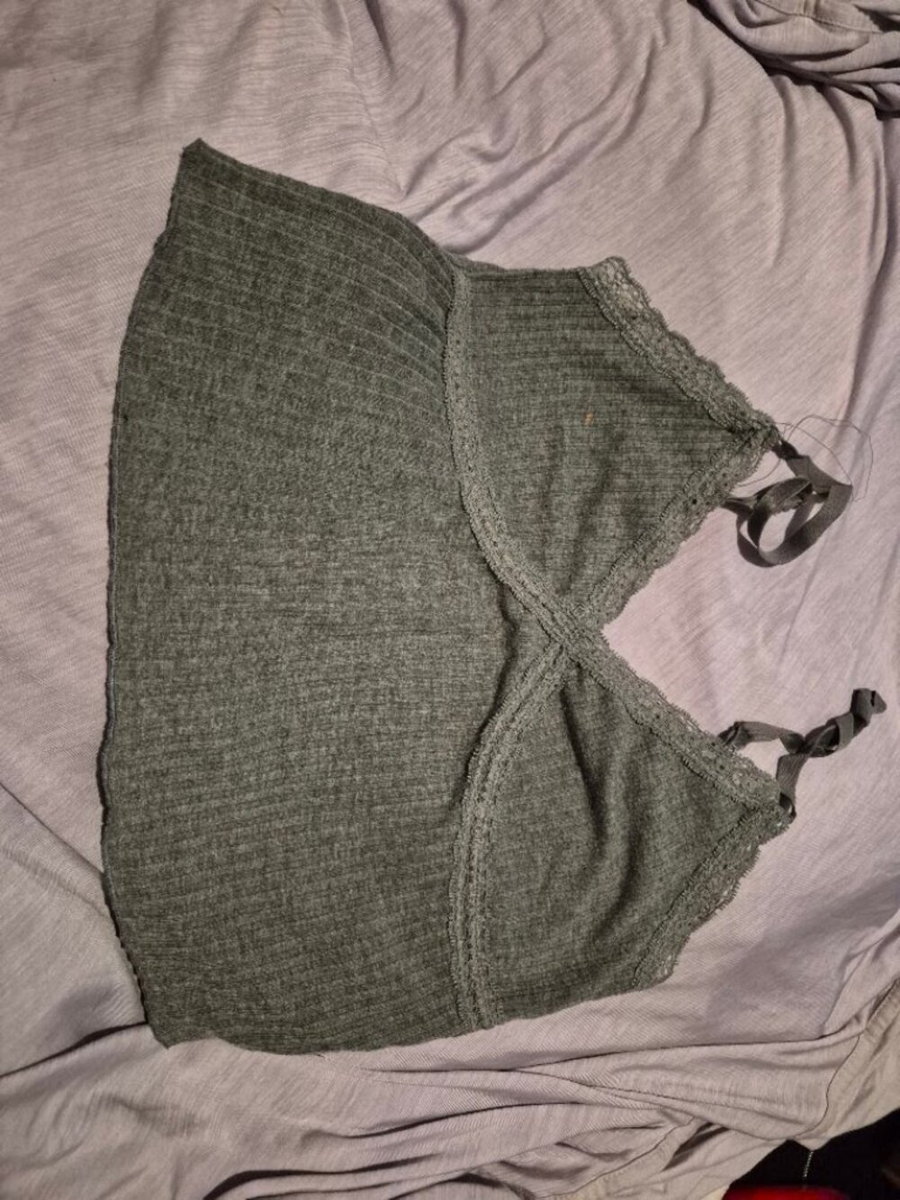 Wild Fable Cropped tank top Gray